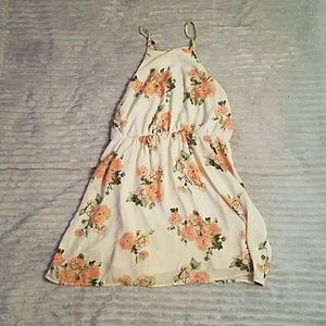 Floral halter dress